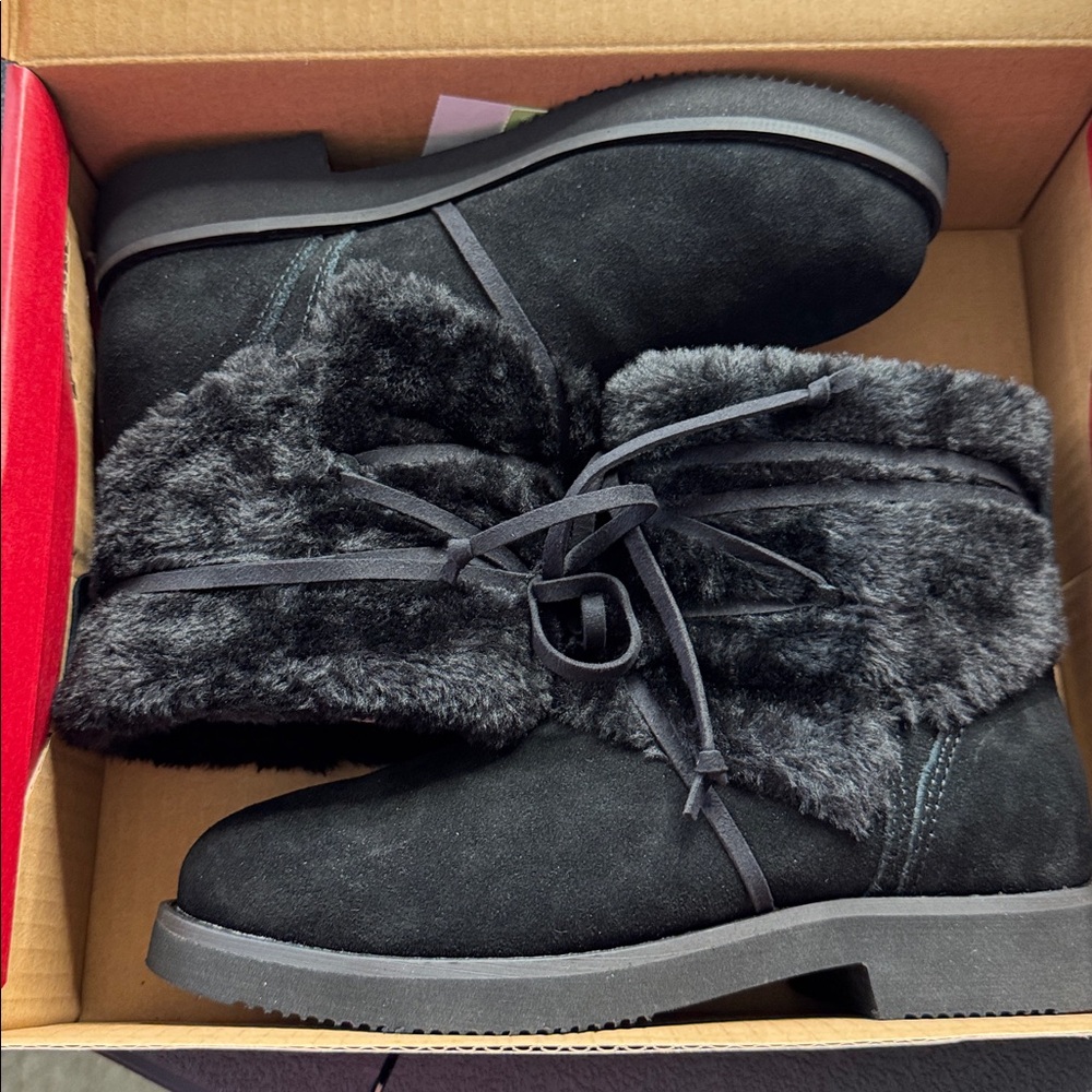 Style & Co. Womens Zijune Leather Lace-up Winter Boots - Picture 6 of 9